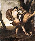 Johann Liss Apollo and Marsyas painting
